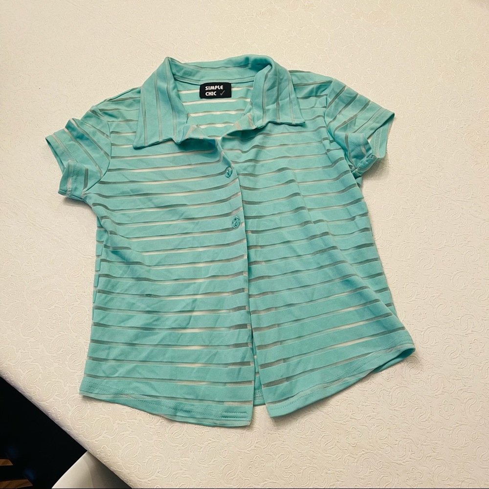 Turquoise Blouse - Picture 4 of 5